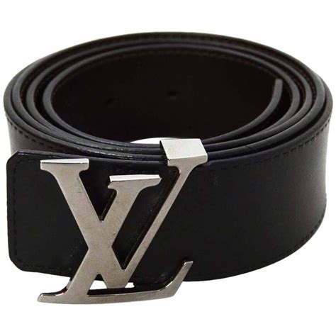 lv belt brown|black Lv Belt silver buckle.